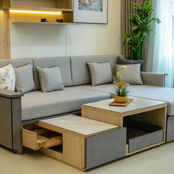 L-Shape Storage Sofa